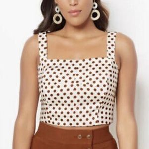 NEW YORK & COMPANY CORSET CROP TOP